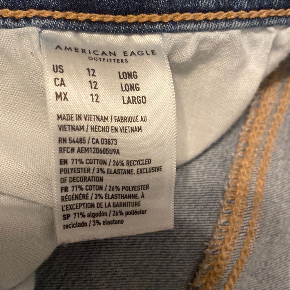 American eagle hi rise jeggings size 12 Long- wrong size for me - worn twice